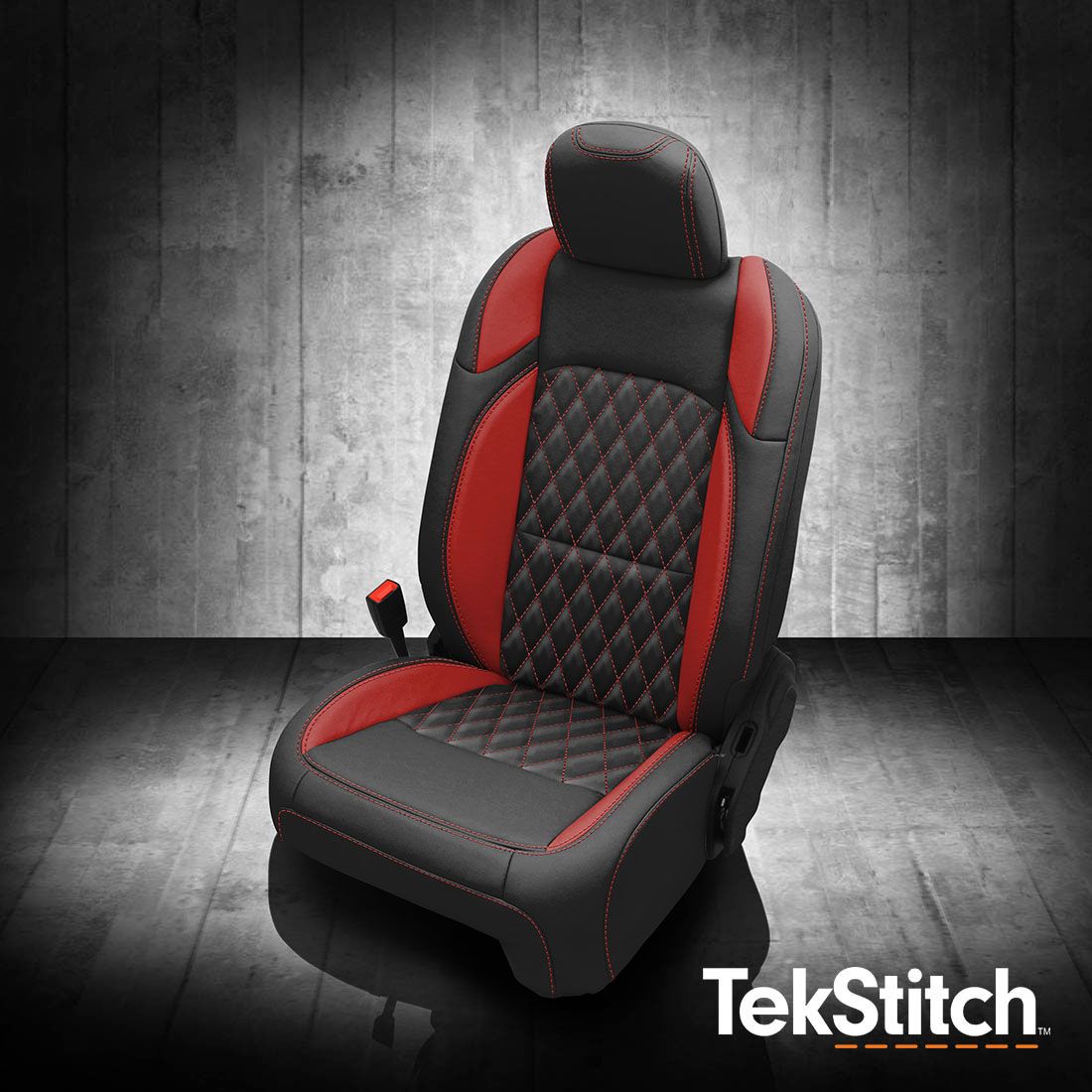 Black wrap, Red wings, Red contrast all stitch, Tekstitch Diamond Insert, Tek color Red