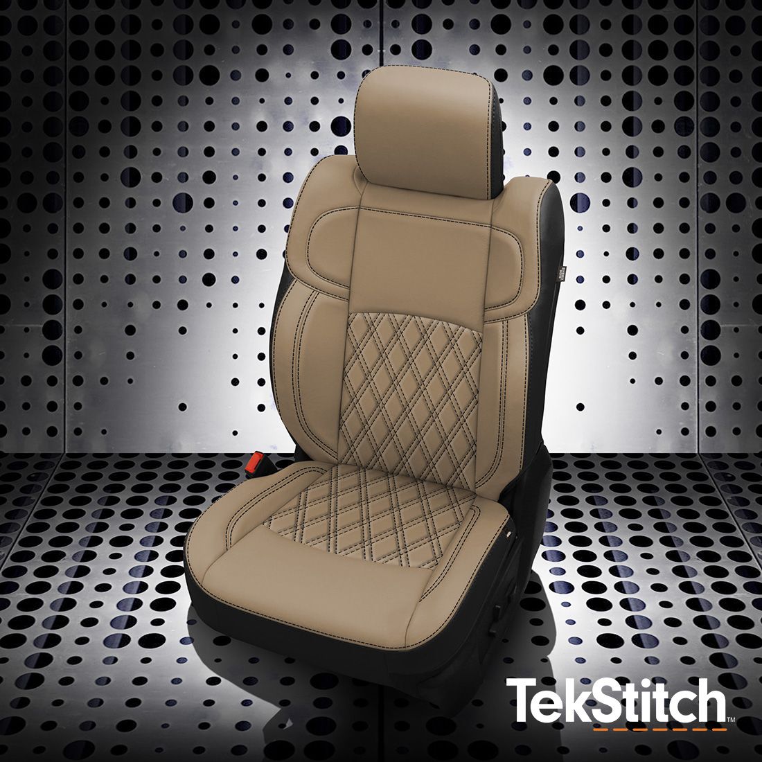 Black wrap, Ivory faces, Black contrast all stitch, Tekstitch Double Diamond Insert, Tek color Black