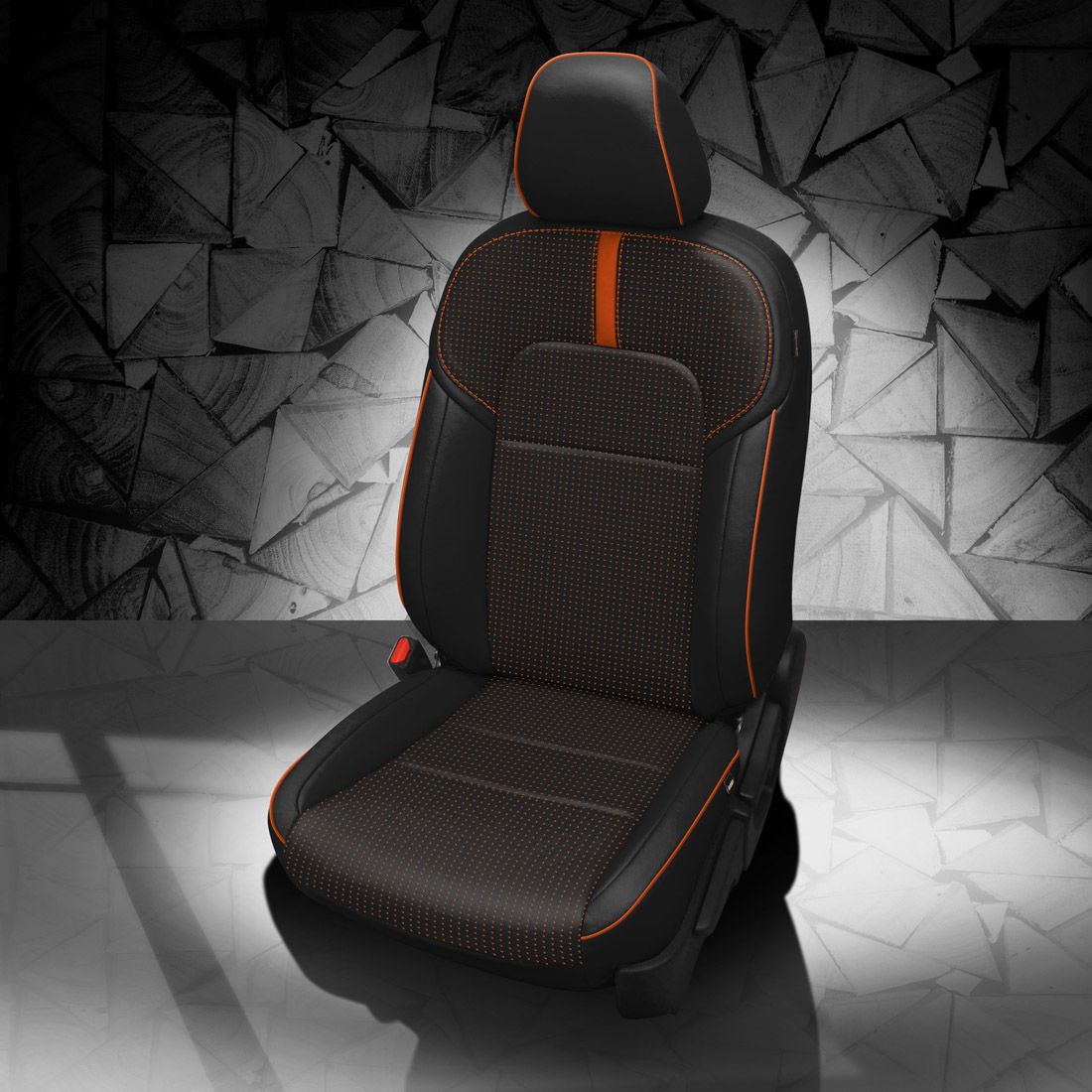 BLACK wrap, BCDA ORANGE Body, TANGERINE piping, TANGERINE wings