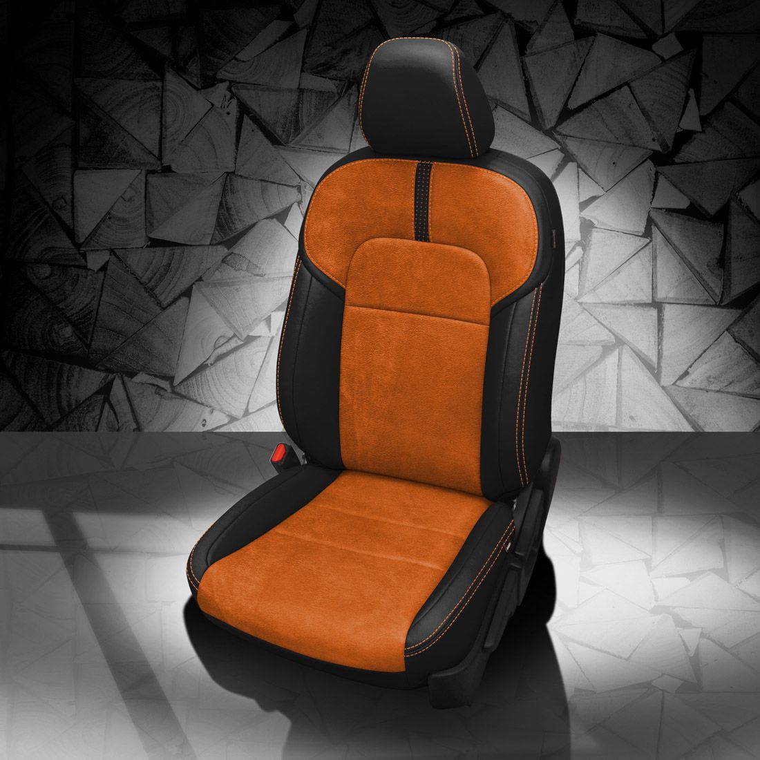 BLACK wrap, ~3032 MANGO Body, +CITRUS ORANGE contrast all stitch, BCDA ORANGE wings