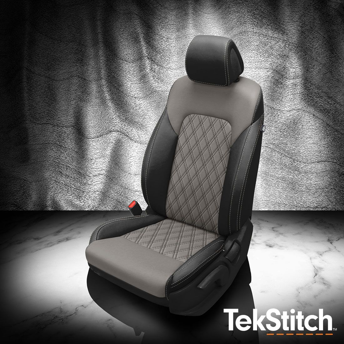 Black wrap, Ash body, Ash contrast all stitch, TekStitch Double Diamond Insert Black TekColor