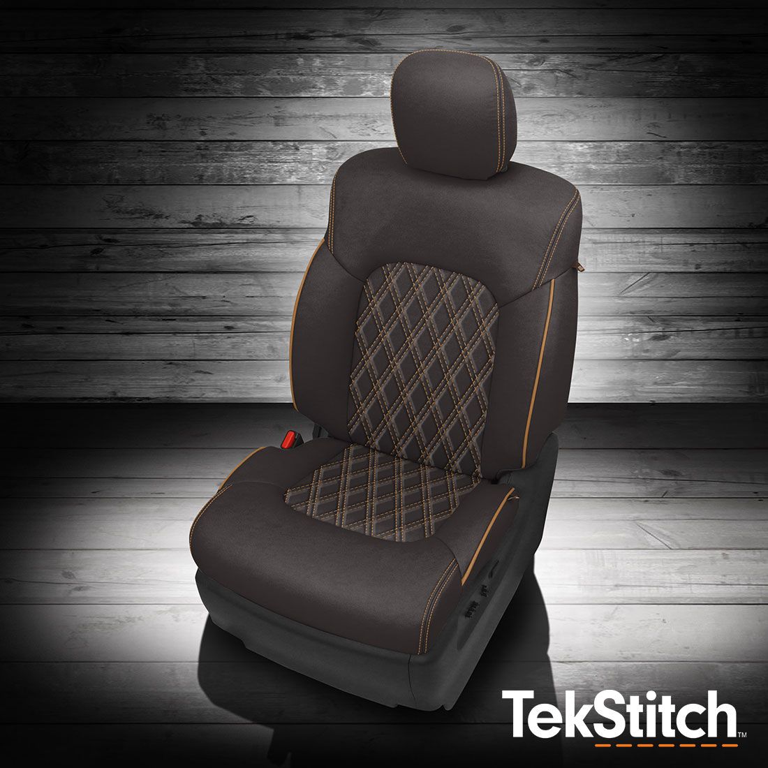 Dark Graphite wrap, Tan wings, Tan contrast all stitch, TekStitch Double Diamond Insert Tan TekColor