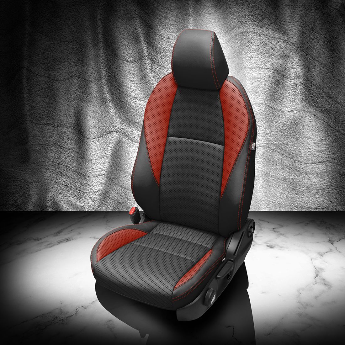 BLACK wrap, CARDINAL Wings, Perf Body & Wings, CARDINAL contrast all stitch