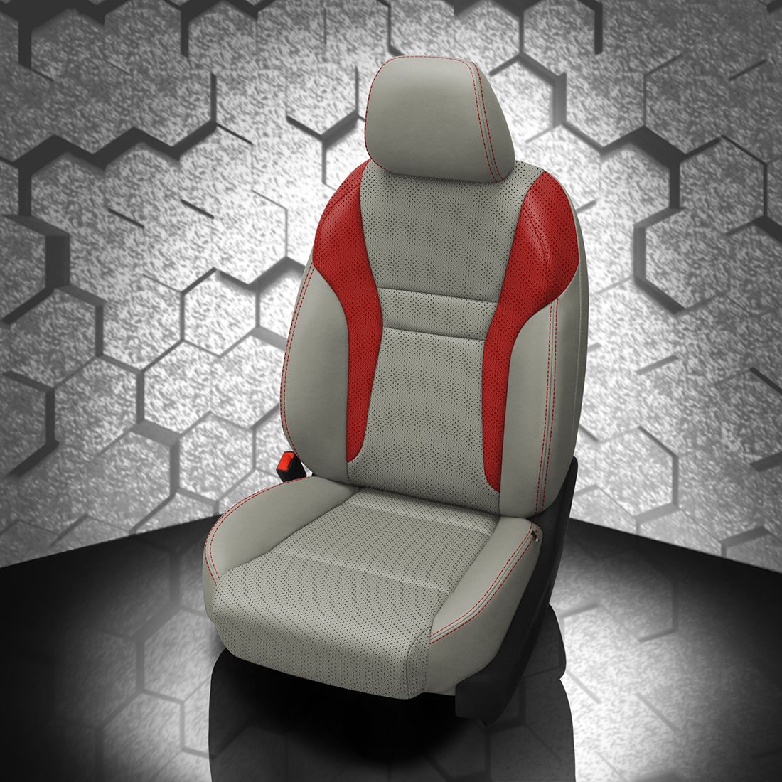 FOSSIL wrap, RED Wings, Perf Body & Wings, RED contrast all stitch