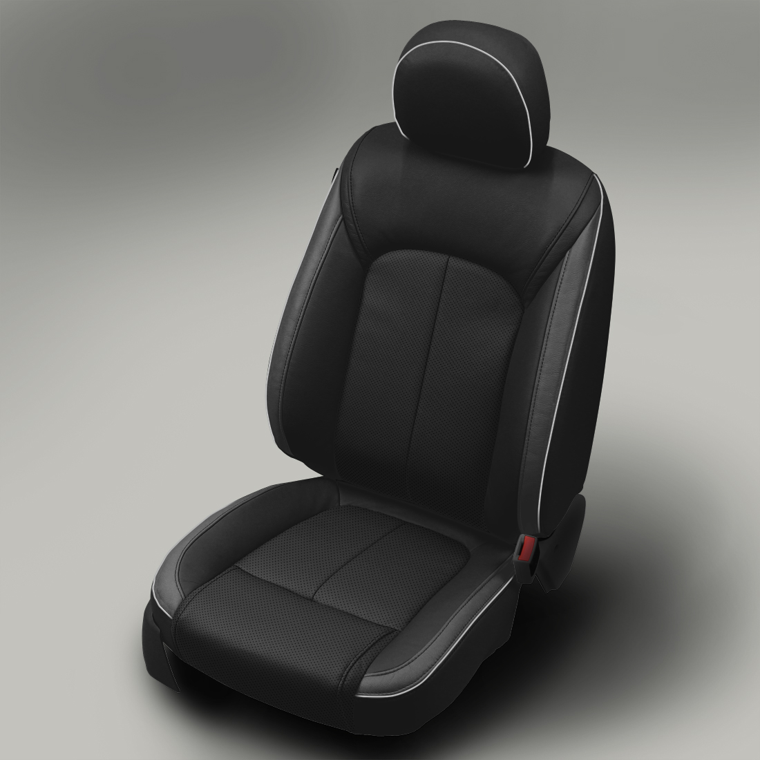 BLACK wrap, LT GREY Wings, Perf Combo, DOVE GREY piping
