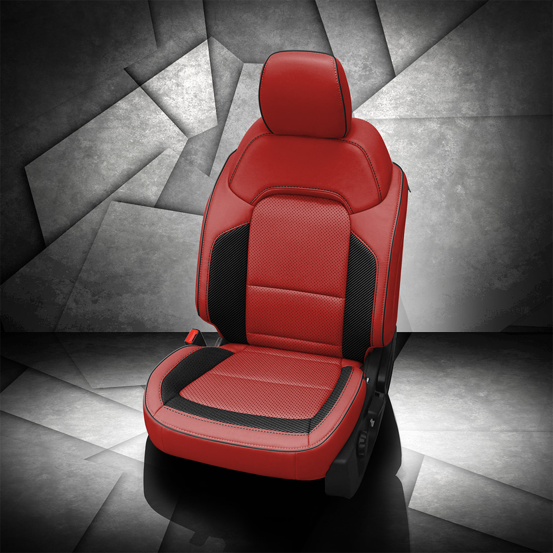 RED wrap, RED Insert, Perf Inserts, BLACK piping, C SHADOW wings