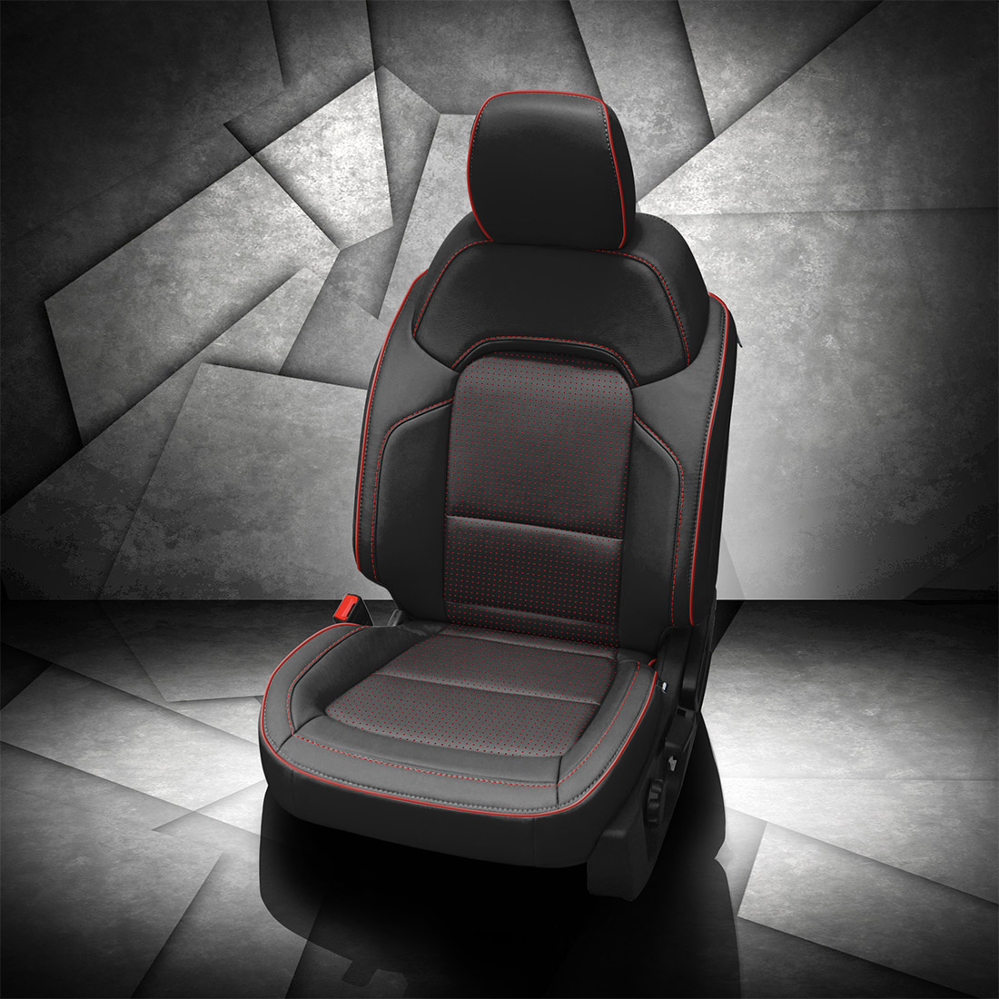 BLACK wrap, BCDA RED Insert, RED piping