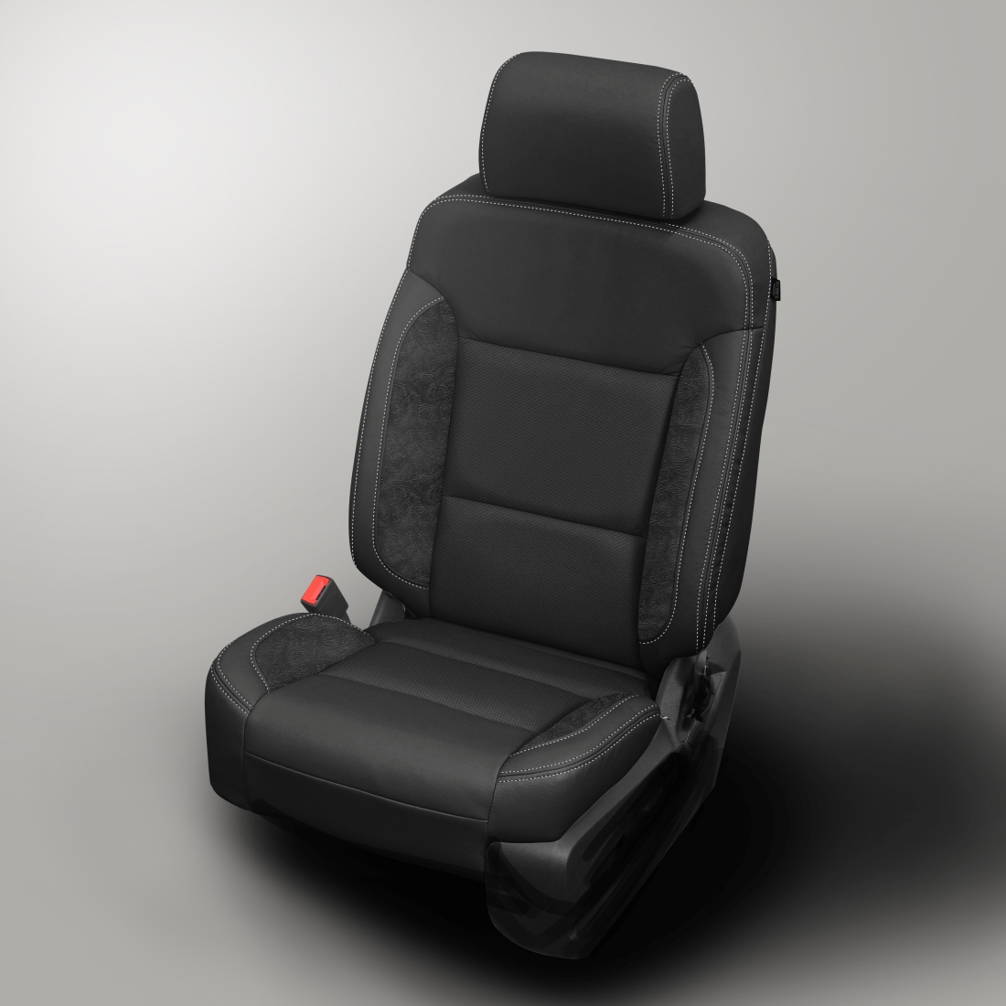 BLACK wrap, BLACK Insert, Perf Inserts, SILVER double stitching, OUTLAW BLACK wings