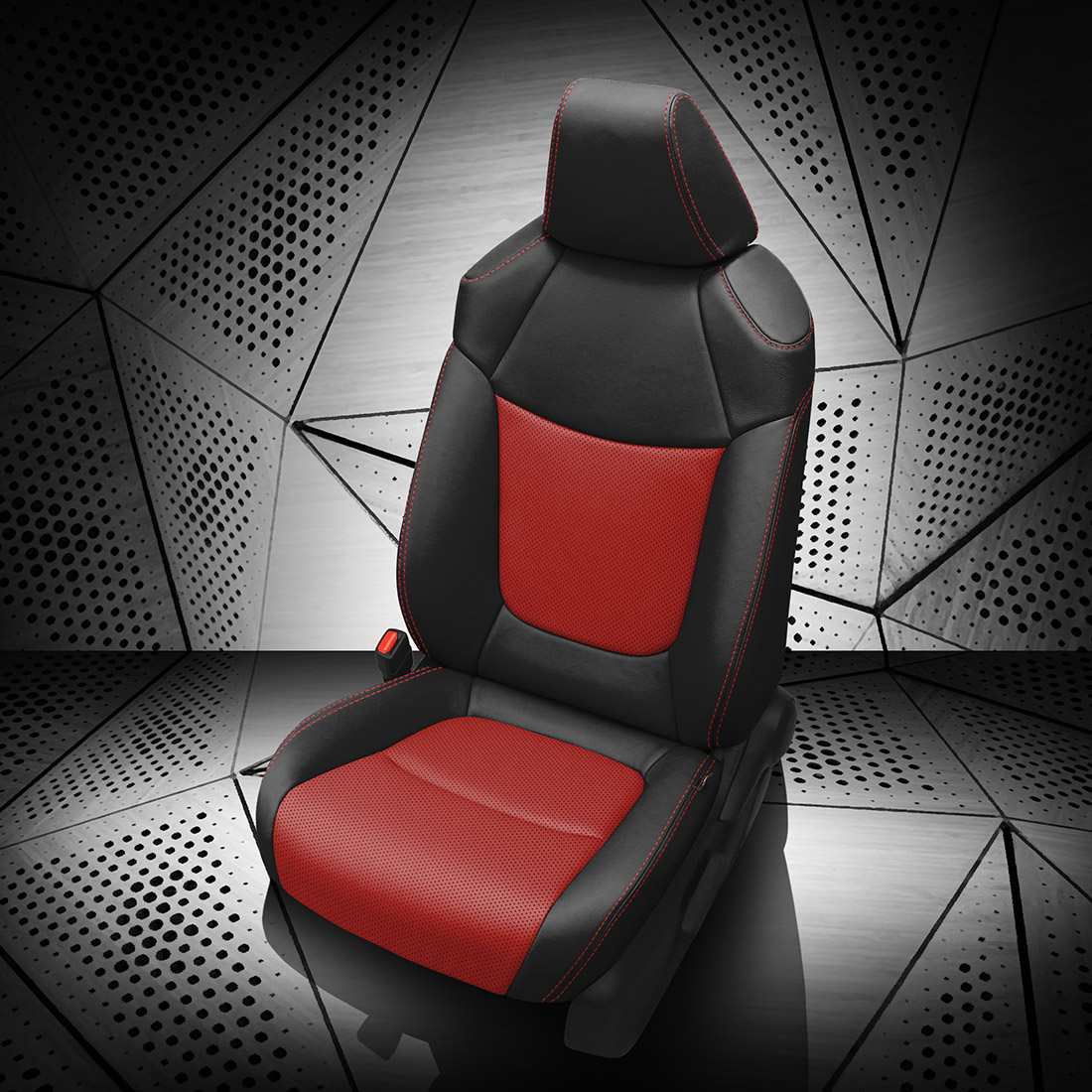 BLACK wrap, RED Combo, Perf Combo, RED contrast all stitch