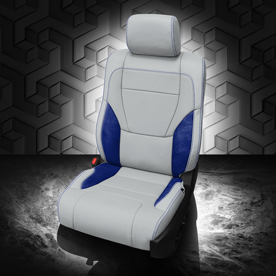 CEMENT wrap, ~3037 SAPPHIRE Wings, Perf Combo, COBALT contrast all stitch