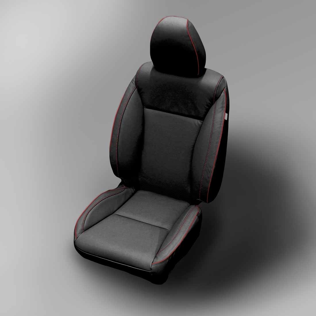 BLACK wrap, Perf Inserts, CARDINAL piping