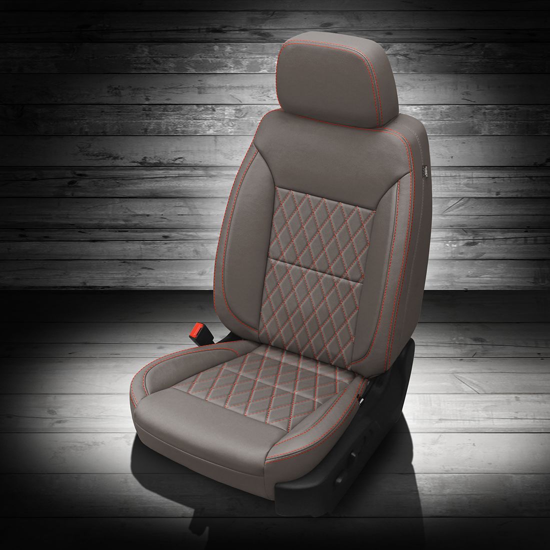 PLATINUM wrap, RED contrast all stitch, TekStitch Diamond inserts, RED TekColor