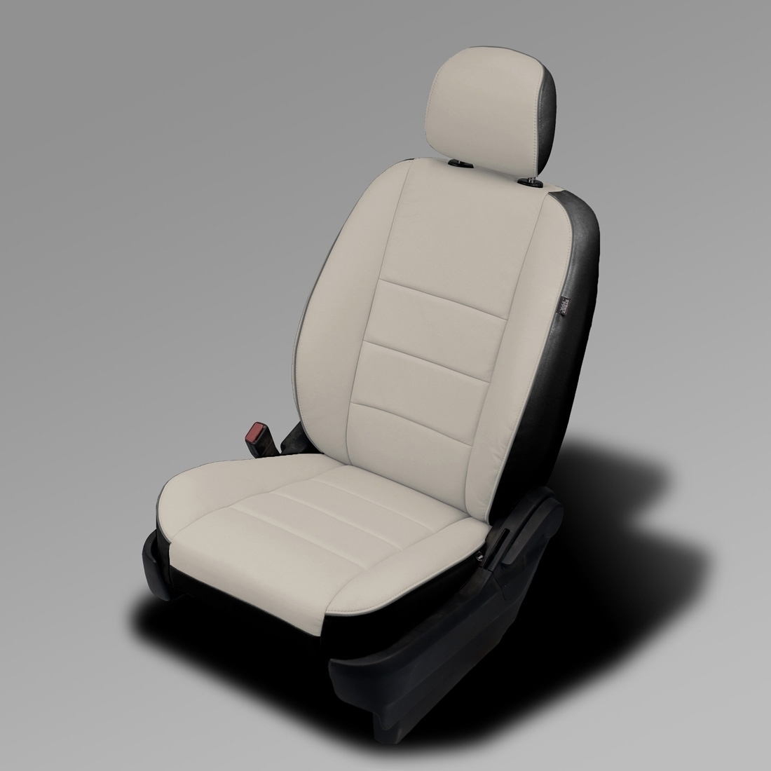 BLACK wrap, ALABASTER Facing, DOVE GREY piping