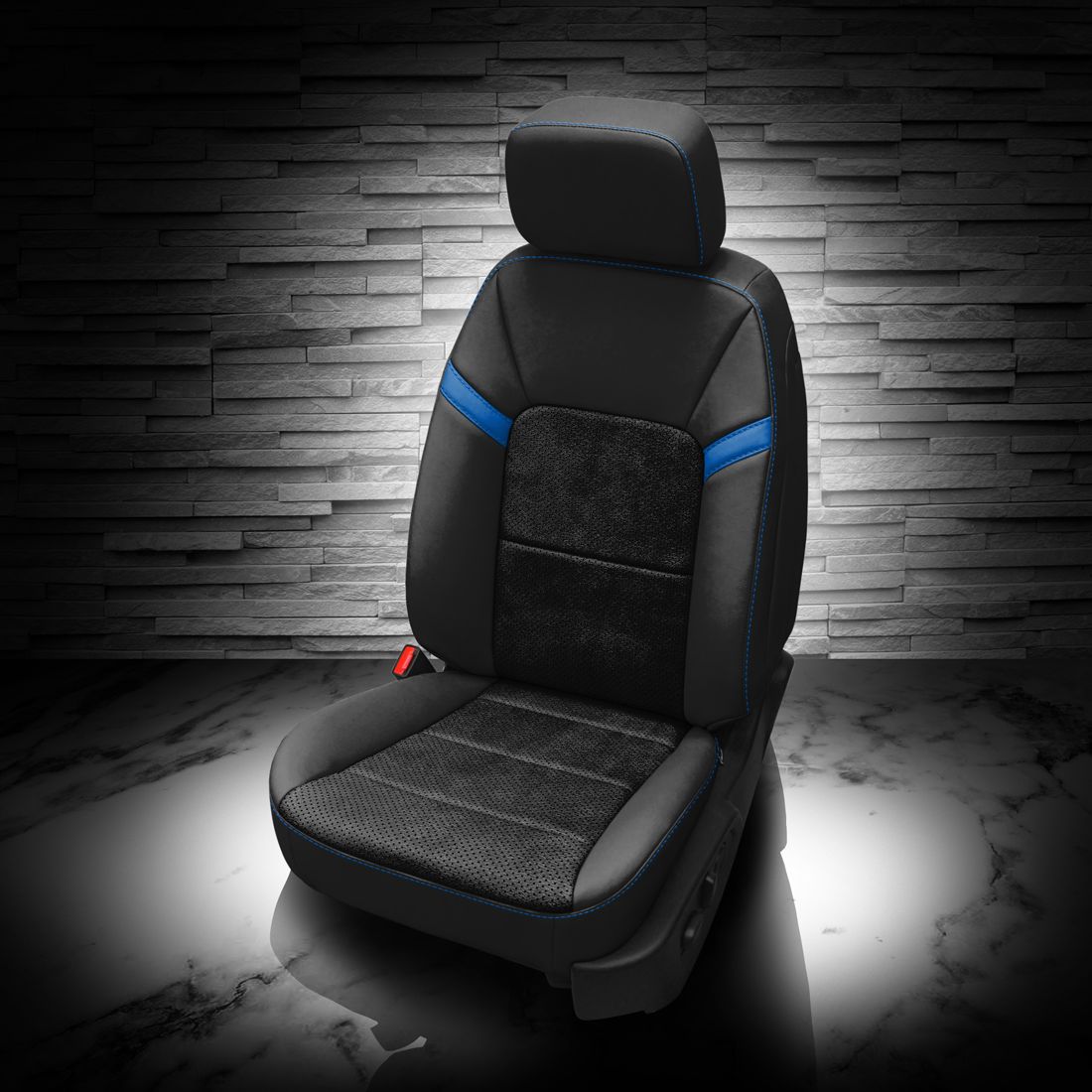 BLACK wrap, ~3030 RAVEN Combo, Perf Combo, +BERMUDA contrast all stitch, BERMUDA (EXOTIC VINYL) wings
