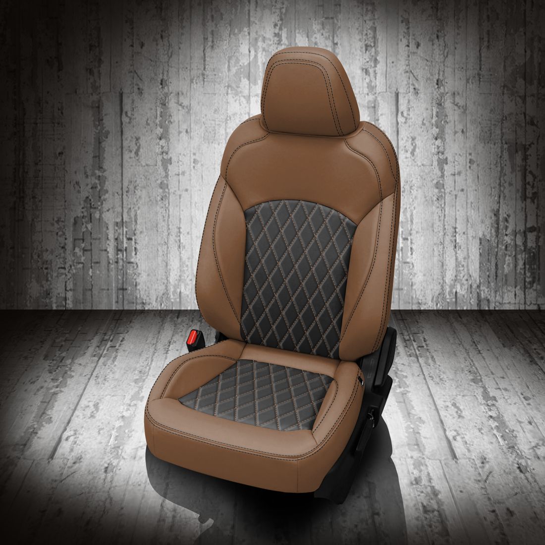WALNUT wrap, BLACK Insert, BLACK contrast all stitch, TekStitch Diamond inserts, WALNUT TekColor