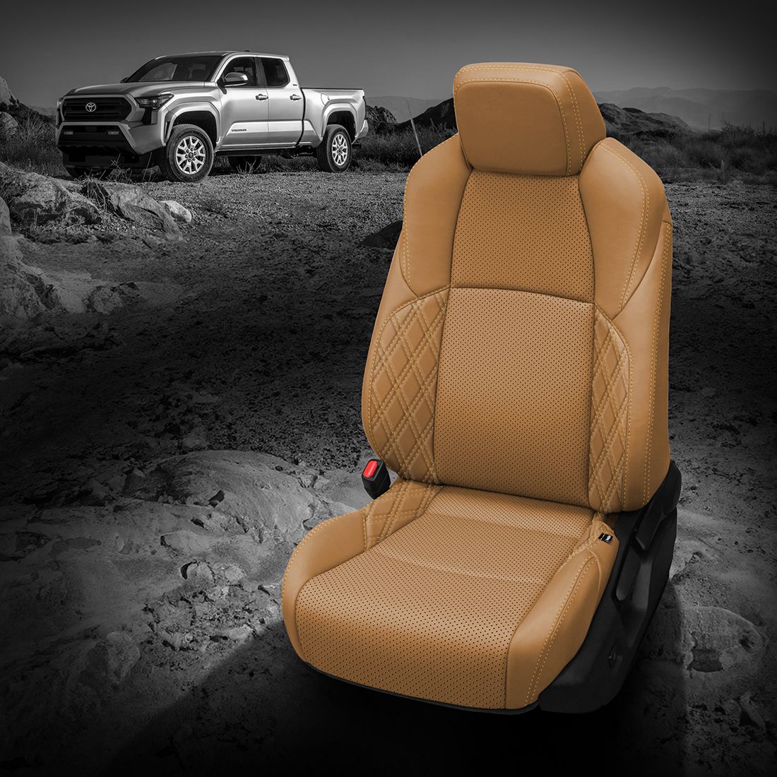 Palomino Tuscany wrap, perf body, Mayan Gold contrast all stitch, TekStitch Double Diamond Wings Mayan Gold TekColor