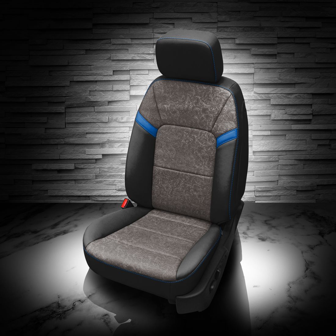 BLACK wrap, OUTLAW IRON Body, +BERMUDA contrast all stitch, BERMUDA (EXOTIC VINYL) wings