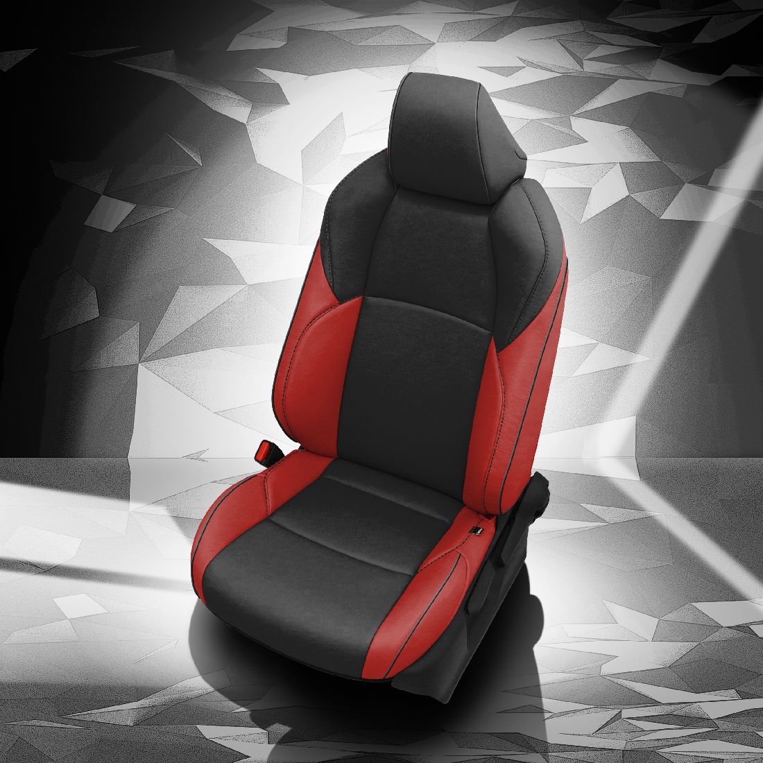 RED wrap, BLACK Center, BLACK piping