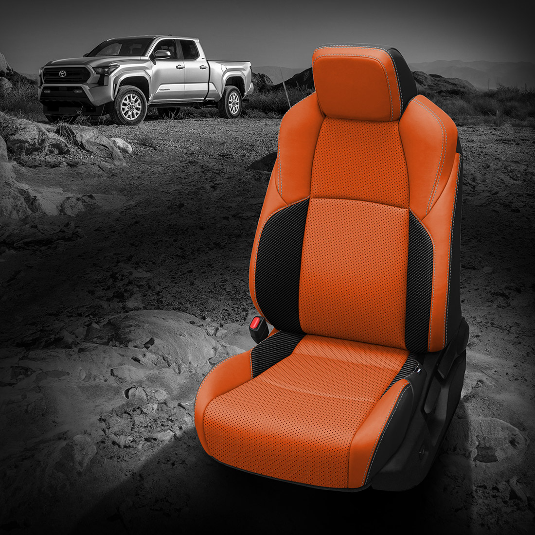 BLACK wrap, TANGERINE Facing, Perf Body, SILVER contrast all stitch, C SHADOW wings