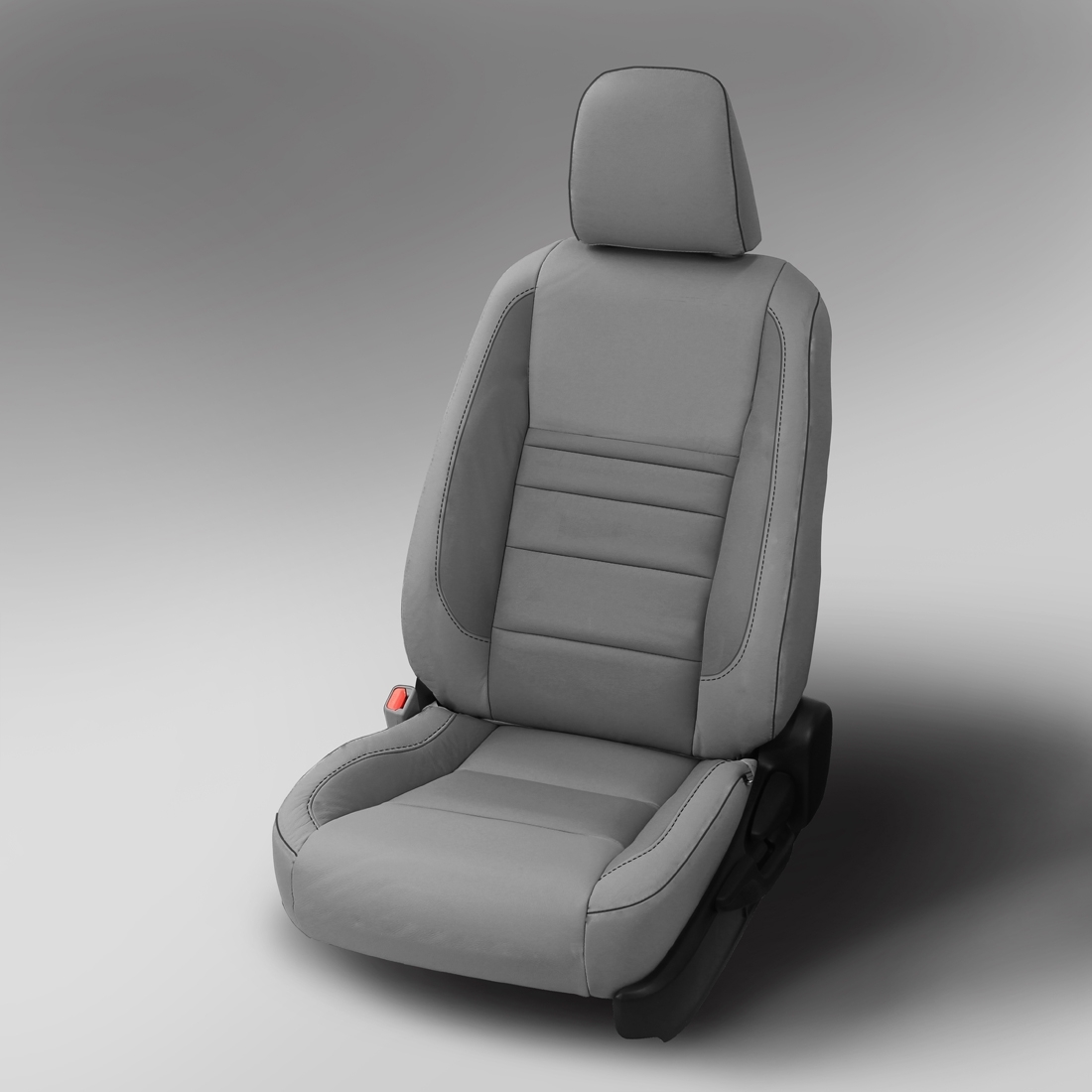 ASH wrap, ~3050 HEATHER Insert, Perf Inserts, BLACK piping, ~3050 HEATHER wings