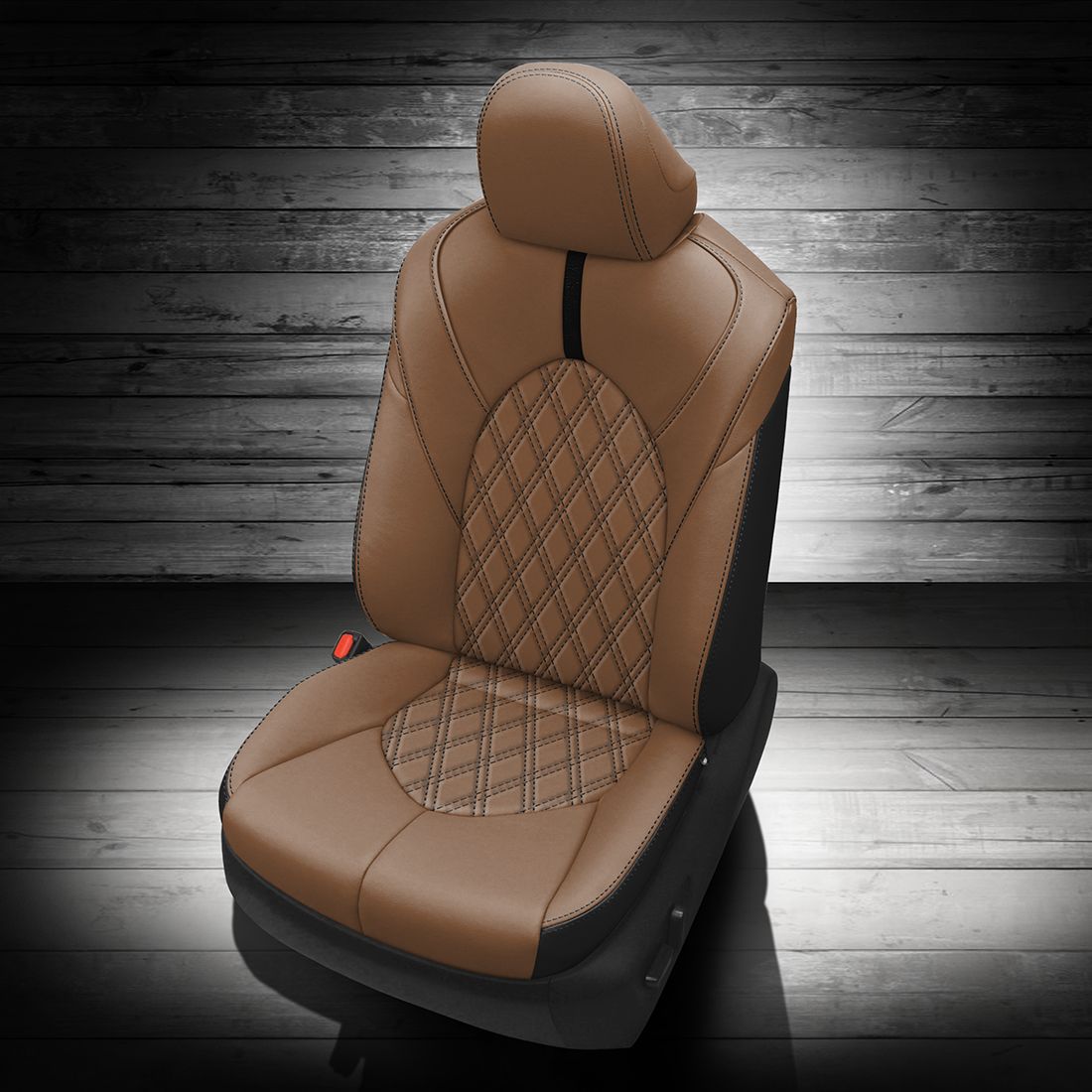 BLACK wrap, WALNUT Facing, BLACK contrast all stitch, BLACK wings, TekStitch Double Diamond inserts, BLACK TekColor