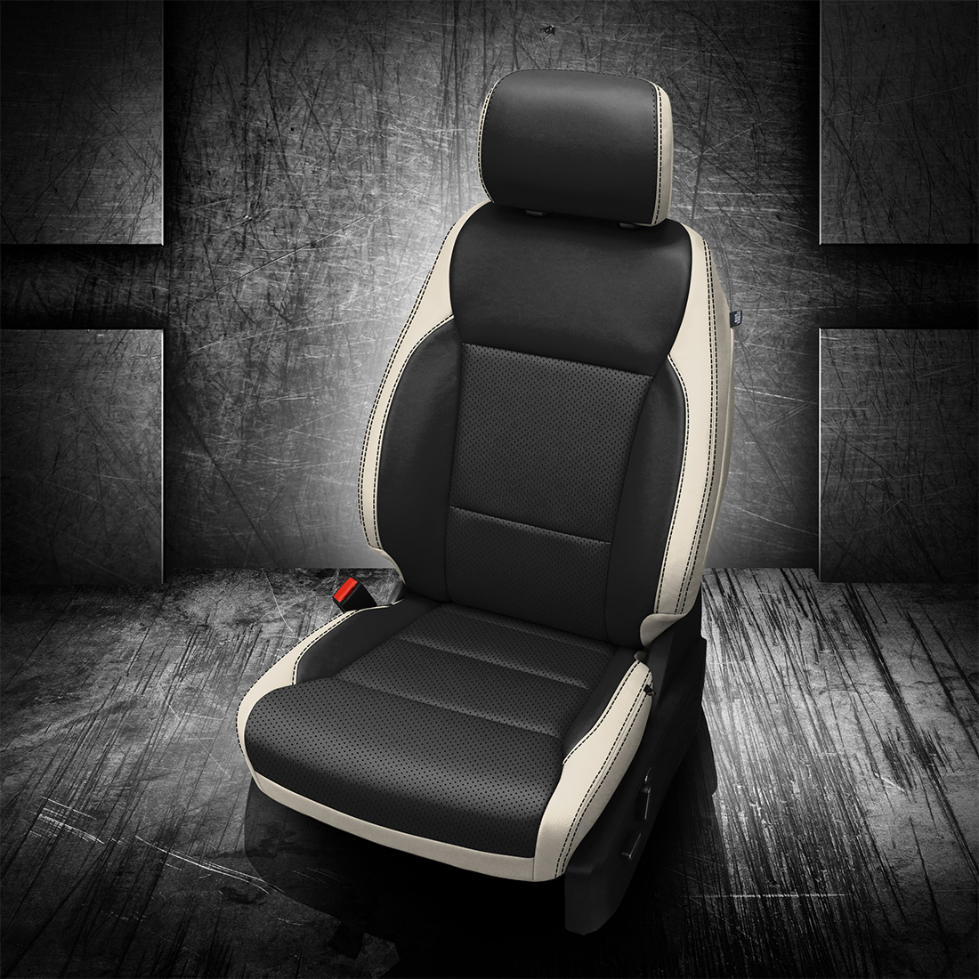 PEARL wrap, BLACK Center, Perf Combo, BLACK contrast all stitch, BLACK wings