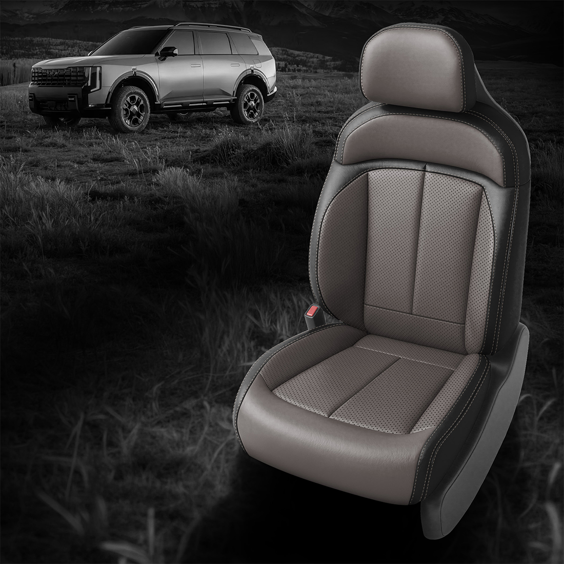 BLACK wrap, STONE Center, Perf Inserts & Wings, STONE contrast all stitch, STONE wings