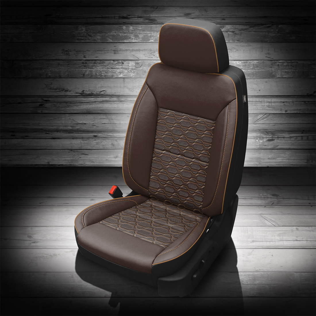 BLACK wrap, COFFEE Facing, CAMEL piping, Tek Fusion DUO HEX FUSION INSERTS, CAMEL TekColor