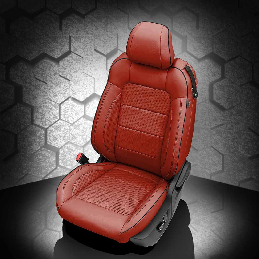 CARDINAL wrap, Perf Inserts & Wings, BLACK piping