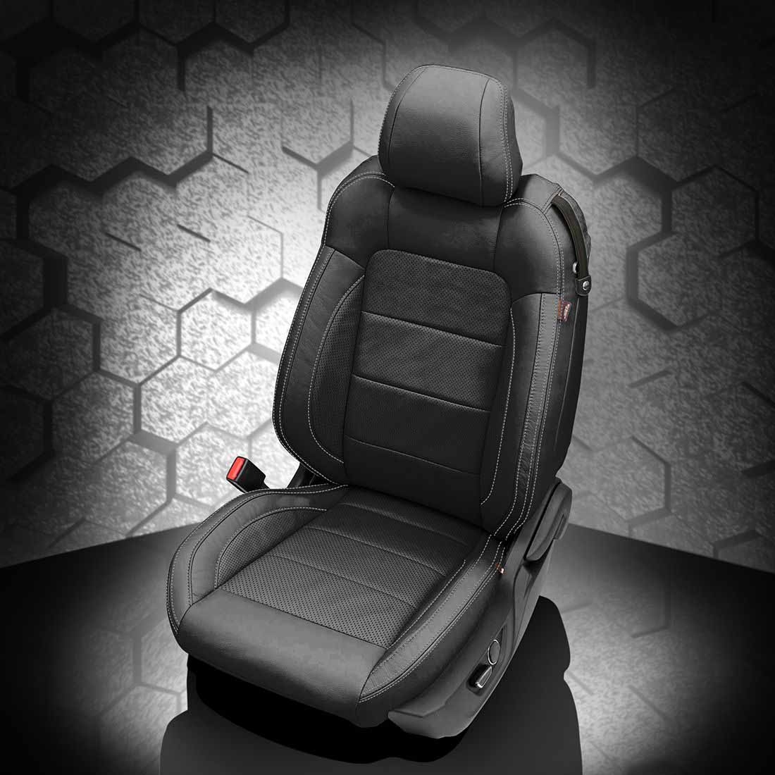 BLACK wrap, Perf Inserts & Wings, ASH double stitching