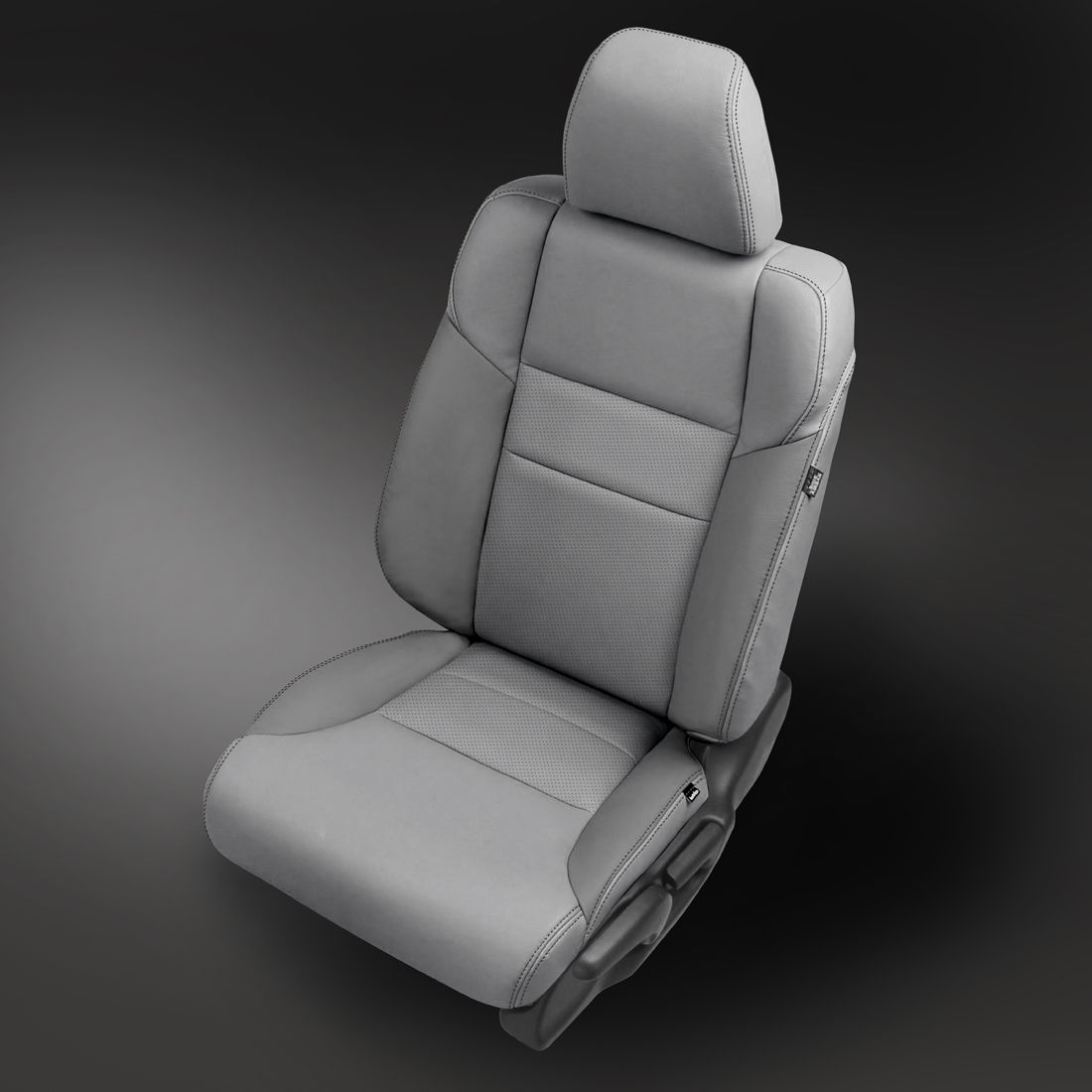 ASH wrap, ~7534 MED TAUPE Wings, Perf Inserts, CHARCOAL double stitching