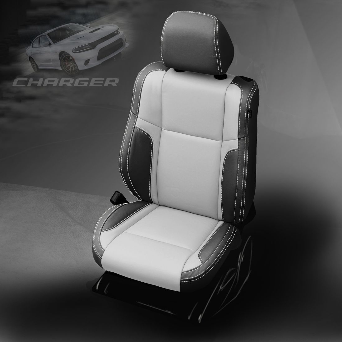BLACK wrap, ASH Body, ASH double stitching, ASH wings