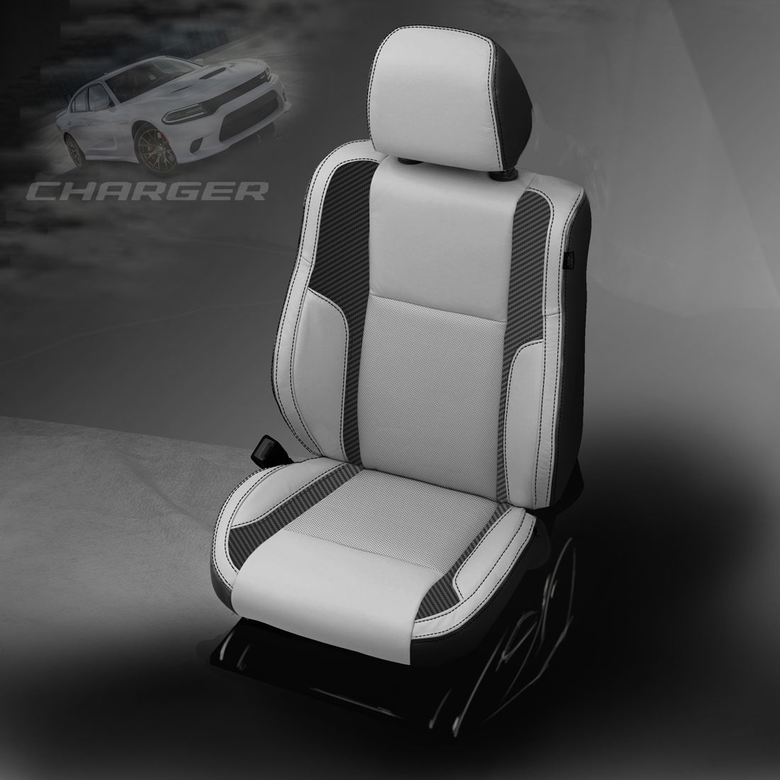 BLACK wrap, ASH Facing, Perf Inserts, BLACK double stitching, C SHADOW wings