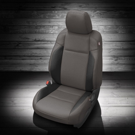 LT GREY wrap, BLACK Wings, Perf Inserts, BLACK contrast all stitch