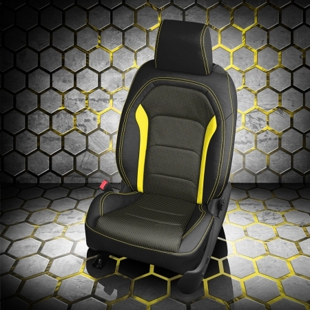 BLACK wrap, BCDA YELLOW Body, SUNRISE contrast all stitch, SUNRISE wings