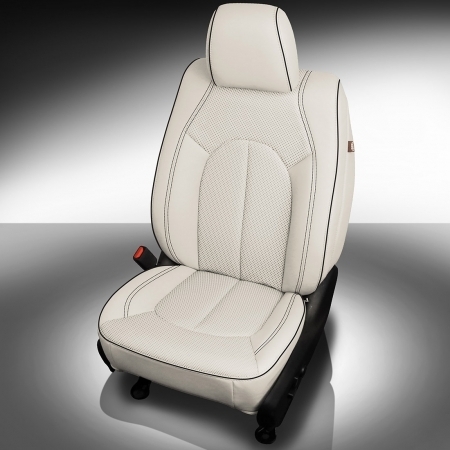 ALABASTER wrap, Perf Body, BLACK piping
