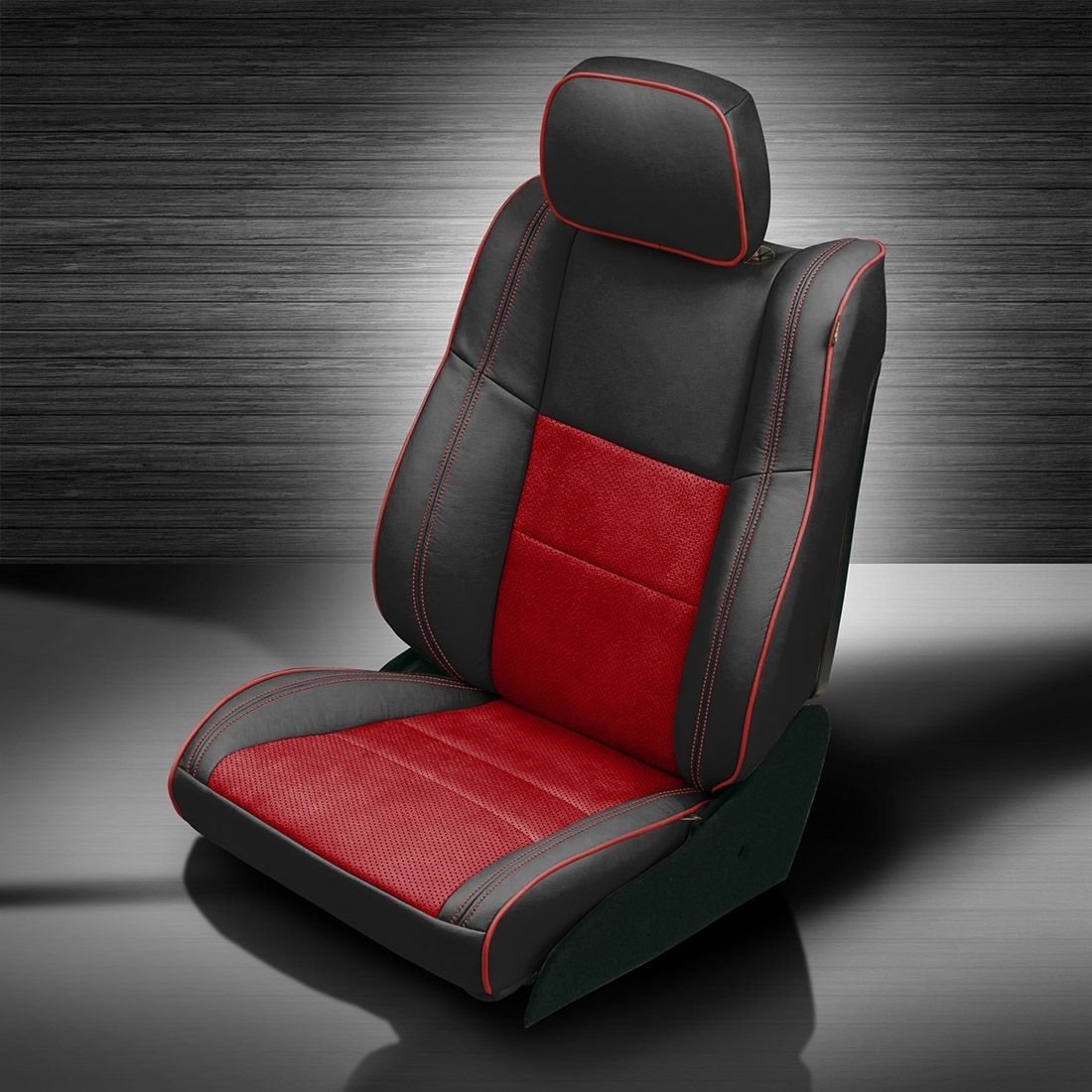 BLACK wrap, ~3033 SCARLET Combo, Perf Combo, RED piping