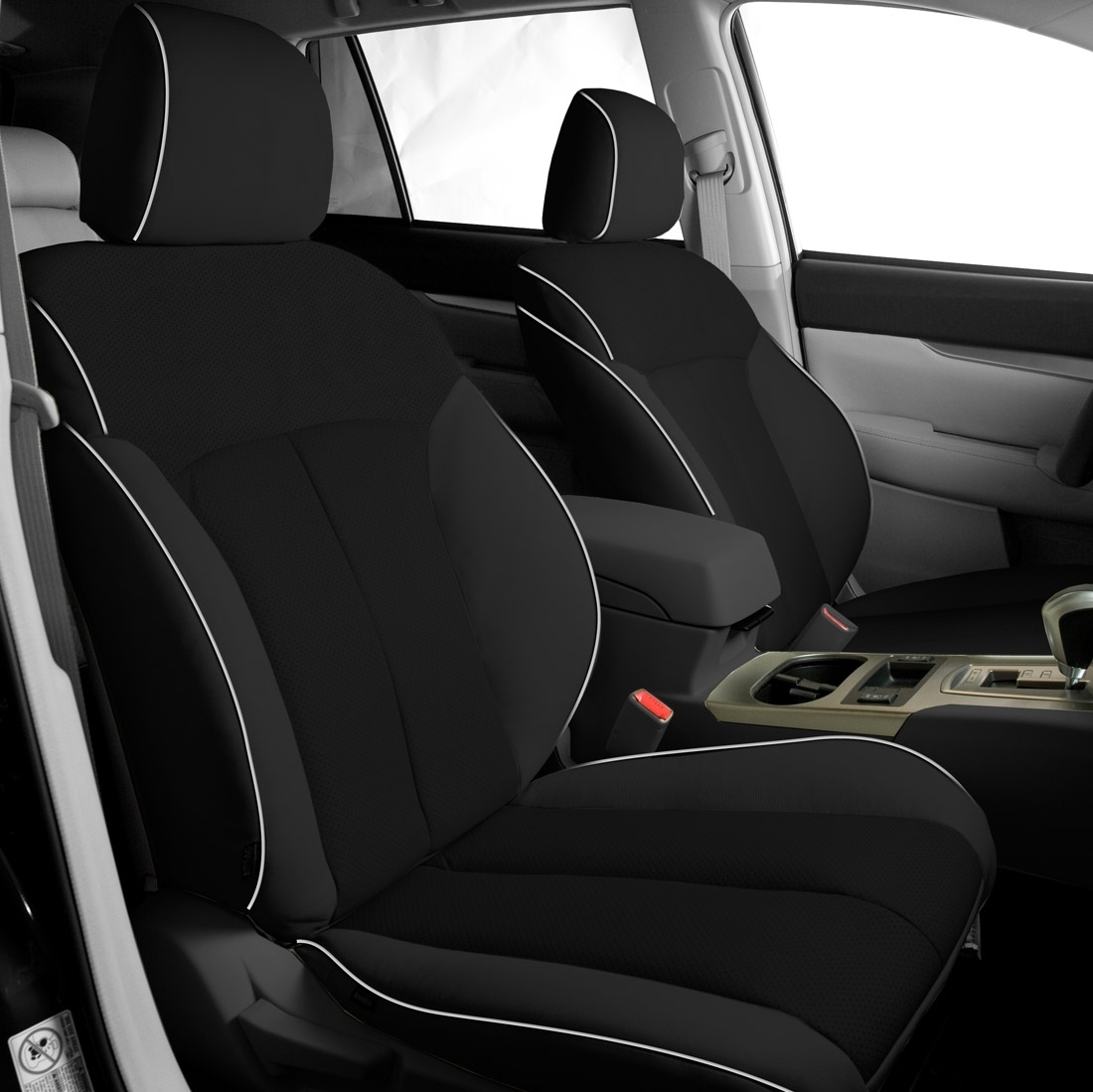 BLACK wrap, ~3030 RAVEN Body, Perf Body, LT GREY piping
