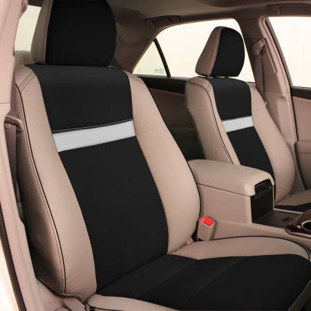 IVORY wrap, BLACK Center, Perf Combo, BLACK stitching, MCH SILVER wings