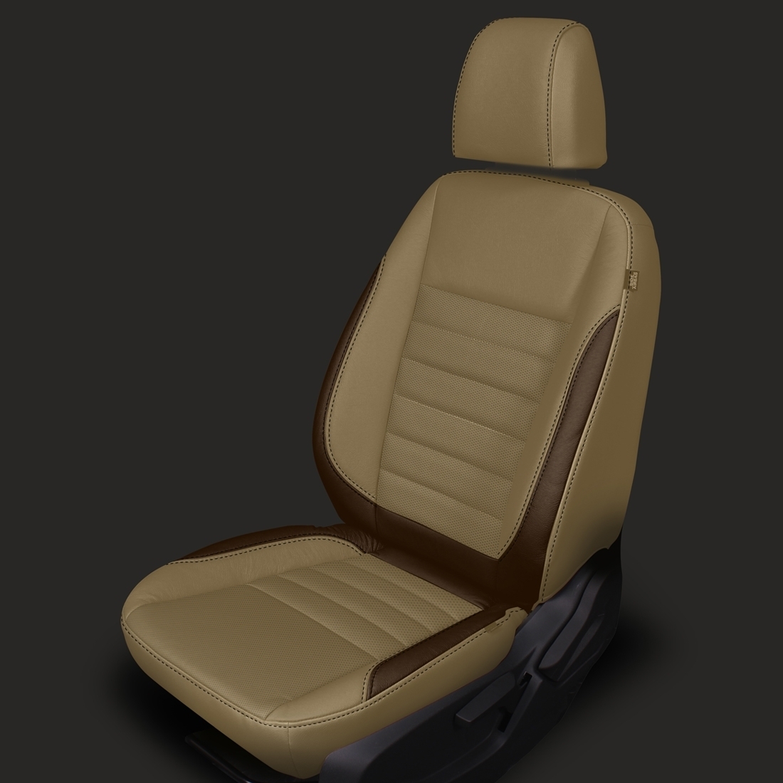 BEACH wrap, MAHOGANY Wings, Perf Inserts, MAHOGANY stitching