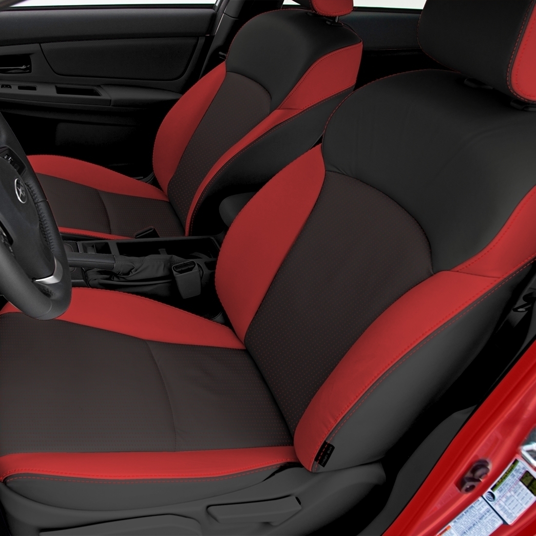 BLACK wrap, BCDA RED Combo, RED double stitching, RED wings