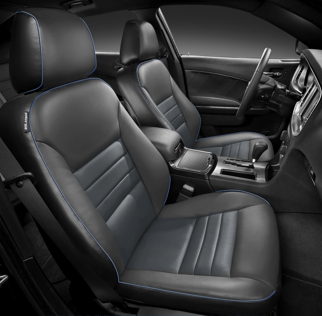 BLACK wrap, BCDA BLUE Insert, Perf Inserts, BLACK piping
