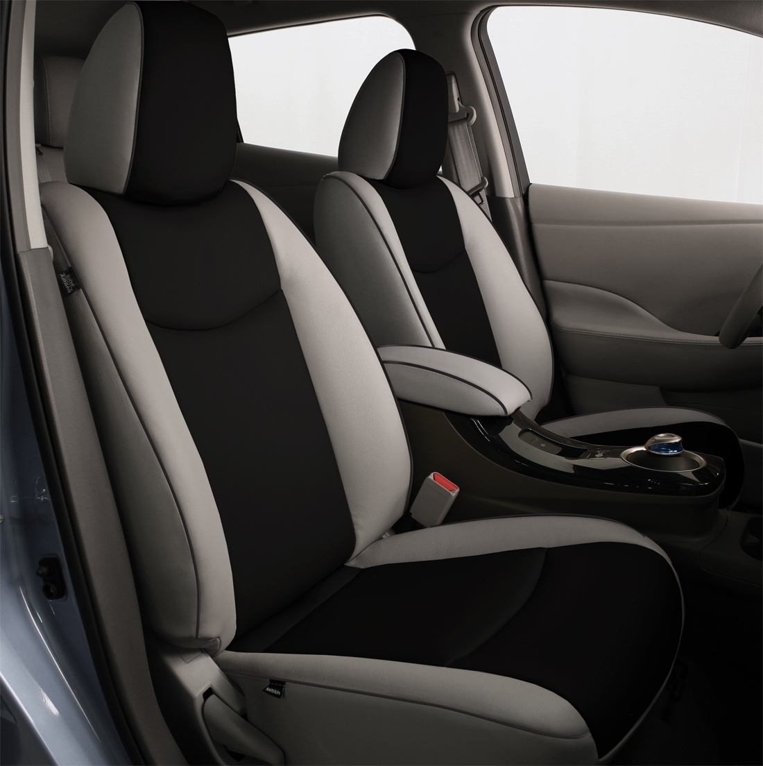 DOVE GREY wrap, MIDNIGHT Center, Perf Combo, DK GRAPHITE piping