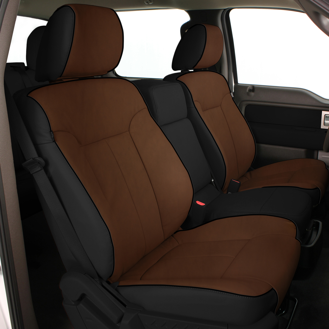 BLACK wrap, AMARETTO Facing, BLACK piping