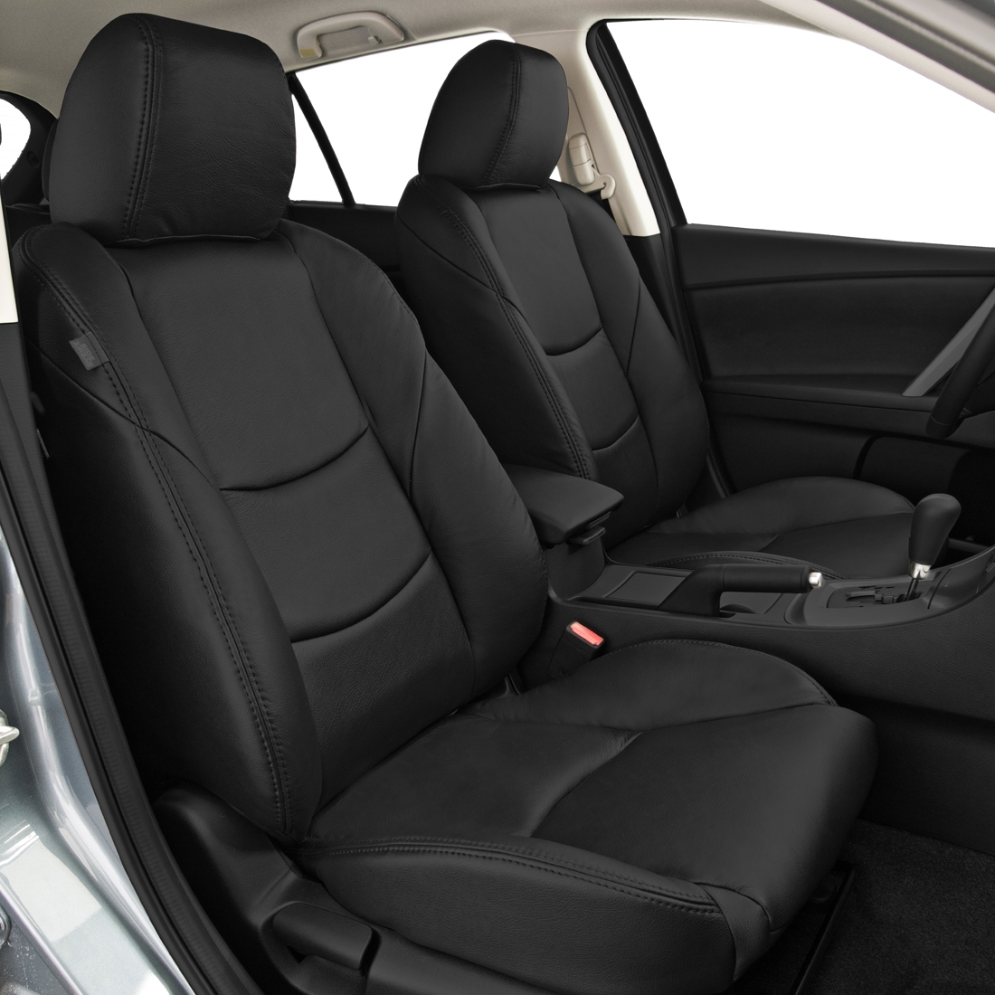 BLACK wrap, BLACK double stitching