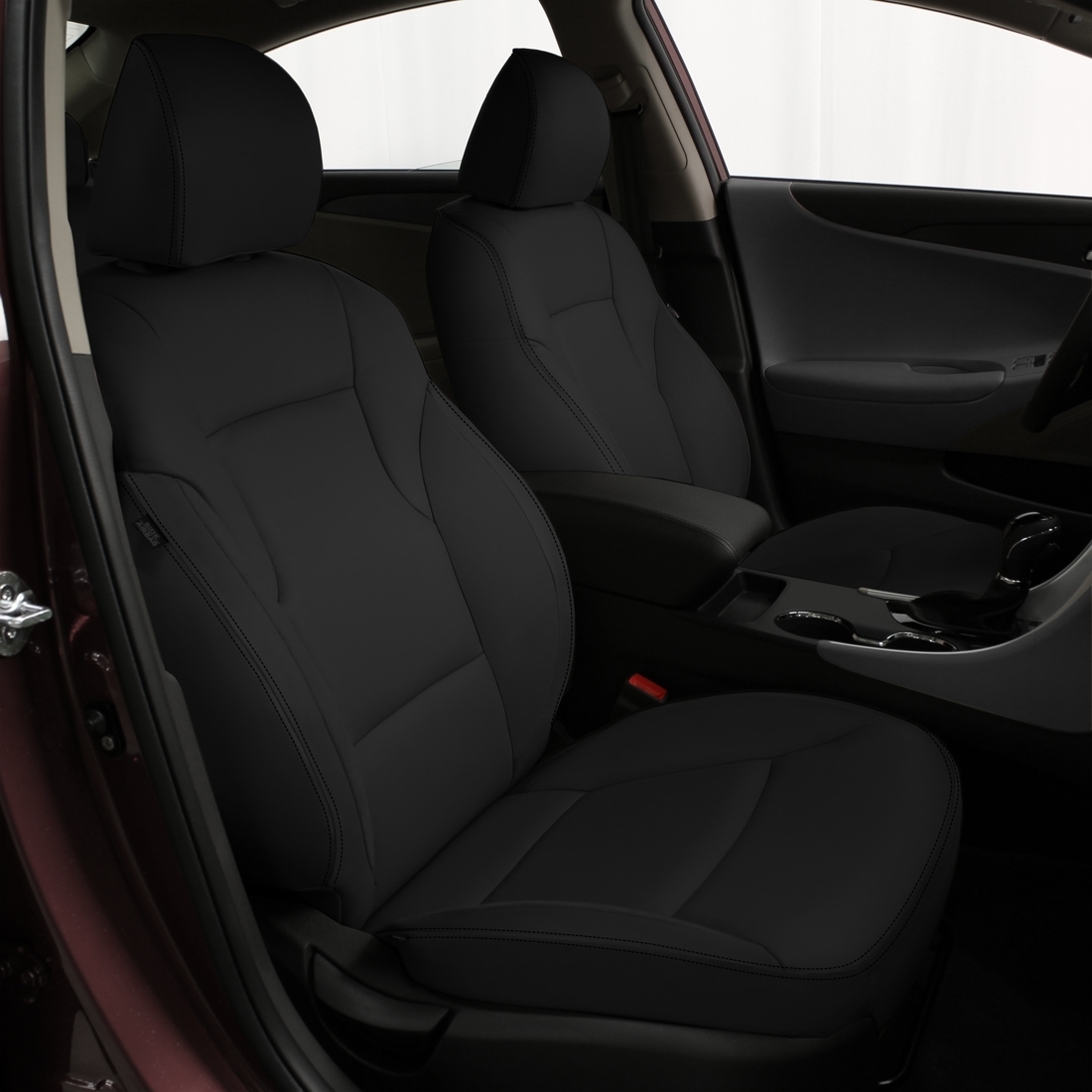 BLACK wrap, BLACK double stitching