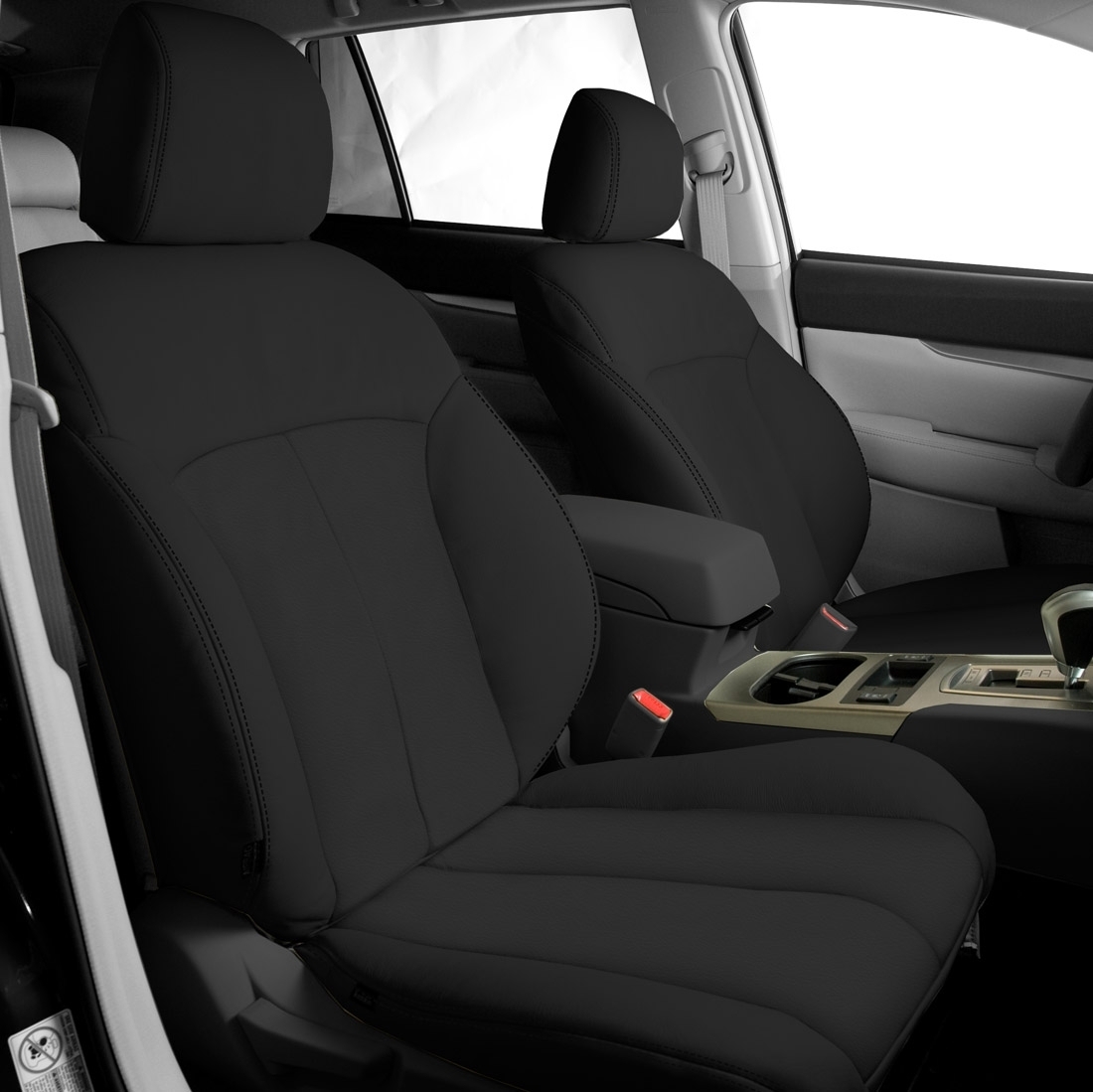 BLACK wrap, BLACK double stitching