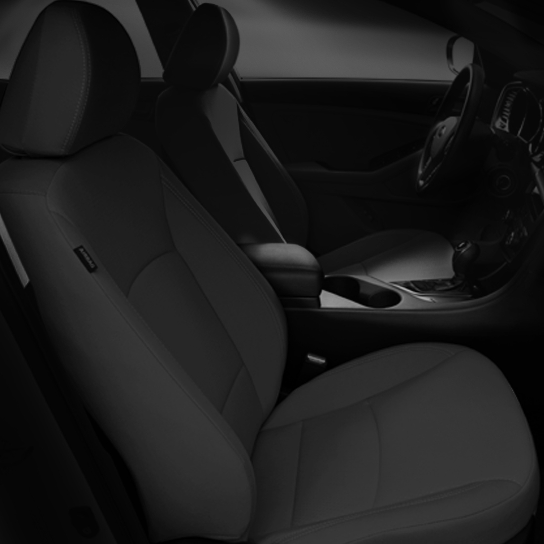 BLACK wrap, BLACK double stitching