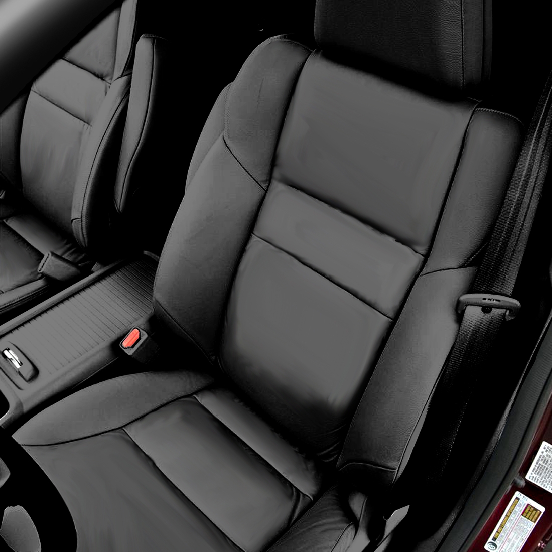 BLACK wrap, BLACK double stitching