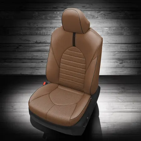 WALNUT wrap, BLACK Wings, Perf Combo, BLACK piping